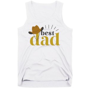 Best Dad Cowboy Tank Top