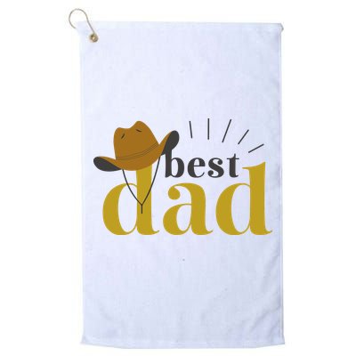 Best Dad Cowboy Golf Towel