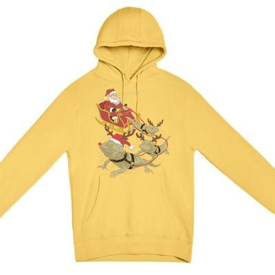 Bearded Dragon Christmas Premium Pullover Hoodie