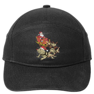 Bearded Dragon Christmas 7-Panel Snapback Hat