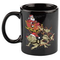 Bearded Dragon Christmas 11oz C Handle Ceramic Mug