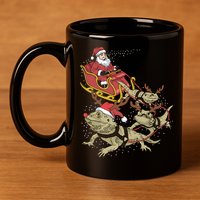 Bearded Dragon Christmas 11oz C Handle Ceramic Mug