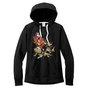 Bearded Dragon Christmas Women's Fleece Hoodie