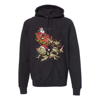 Bearded Dragon Christmas Premium Hoodie