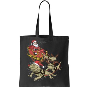 Bearded Dragon Christmas Tote Bag