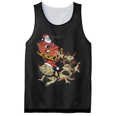 Bearded Dragon Christmas Mesh Reversible Basketball Jersey Tank