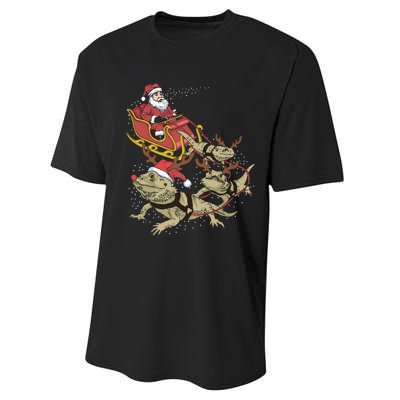 Bearded Dragon Christmas Performance Sprint T-Shirt