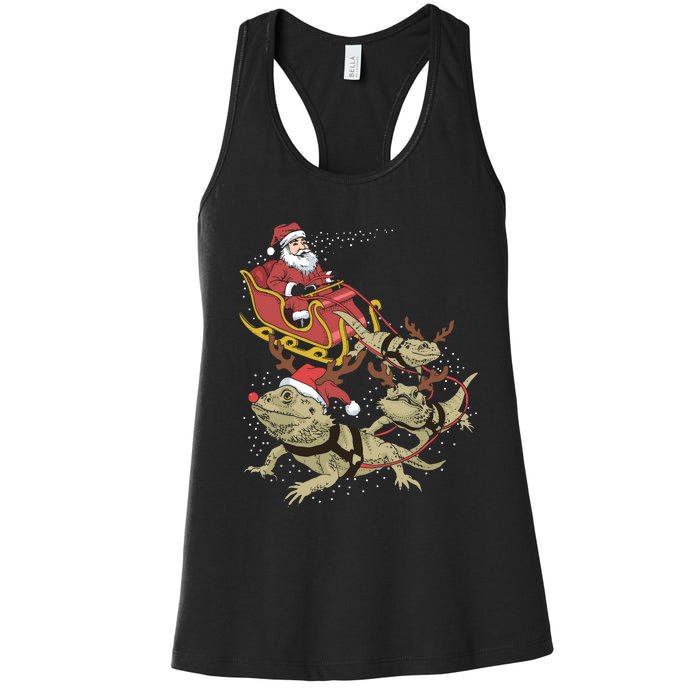 Bearded Dragon Christmas Women's Racerback Tank