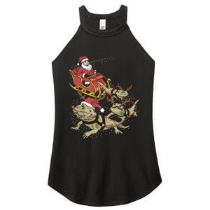 Bearded Dragon Christmas Women's Perfect Tri Rocker Tank