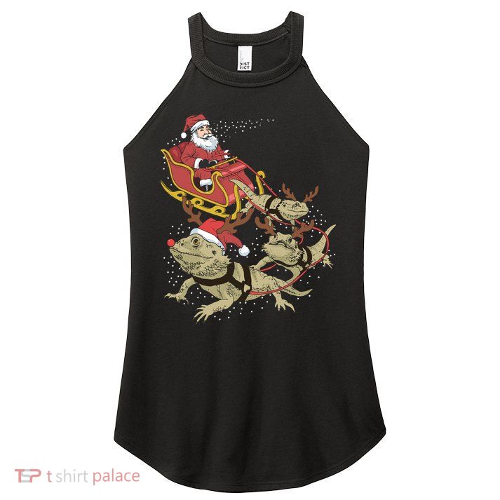 Bearded Dragon Christmas Women's Perfect Tri Rocker Tank