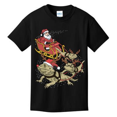 Bearded Dragon Christmas Kids T-Shirt