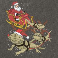 Bearded Dragon Christmas Cotton Canvas Backpack