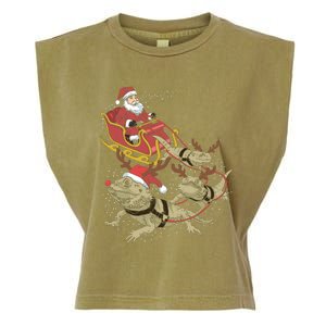 Bearded Dragon Christmas Garment-Dyed Women's Muscle Tee