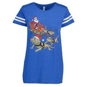 Bearded Dragon Christmas Enza Ladies Jersey Football T-Shirt