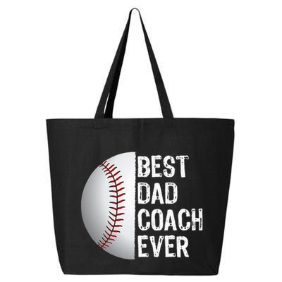Best Dad Coach Ever Funny Baseball Tee For Sport Lovers 25L Jumbo Tote