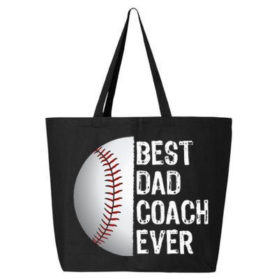 Best Dad Coach Ever Funny Baseball Tee For Sport Lovers 25L Jumbo Tote