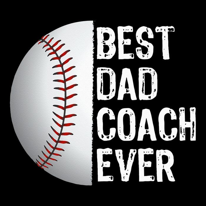 Best Dad Coach Ever Funny Baseball Tee For Sport Lovers Womens T-Shirt