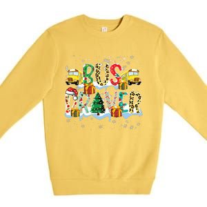 Bus Driver Christmas School Bus Driver Xmas Party Premium Crewneck Sweatshirt