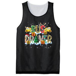 Bus Driver Christmas School Bus Driver Xmas Party Mesh Reversible Basketball Jersey Tank