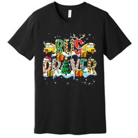 Bus Driver Christmas School Bus Driver Xmas Party Premium T-Shirt