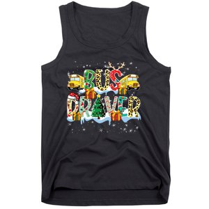 Bus Driver Christmas School Bus Driver Xmas Party Tank Top