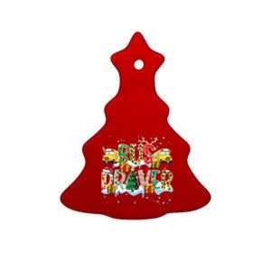 Bus Driver Christmas School Bus Driver Xmas Party Ceramic Tree Ornament