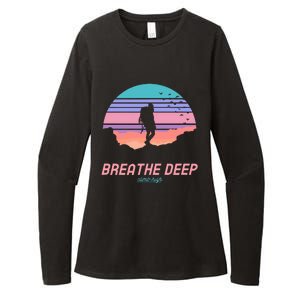 Breathe Deep Climb High Hiking Camping Backpacking Womens CVC Long Sleeve Shirt