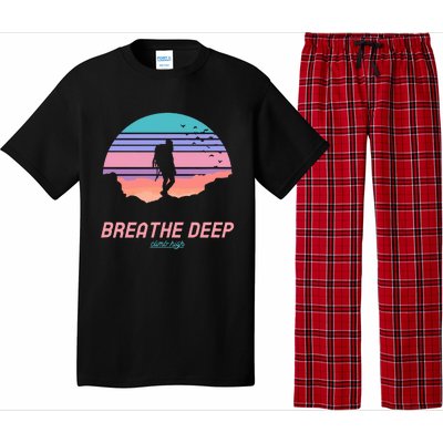 Breathe Deep Climb High Hiking Camping Backpacking Pajama Set