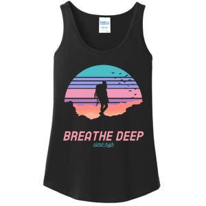 Breathe Deep Climb High Hiking Camping Backpacking Ladies Essential Tank