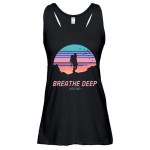 Breathe Deep Climb High Hiking Camping Backpacking Ladies Essential Flowy Tank