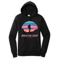 Breathe Deep Climb High Hiking Camping Backpacking Women's Pullover Hoodie