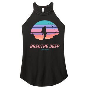 Breathe Deep Climb High Hiking Camping Backpacking Women's Perfect Tri Rocker Tank