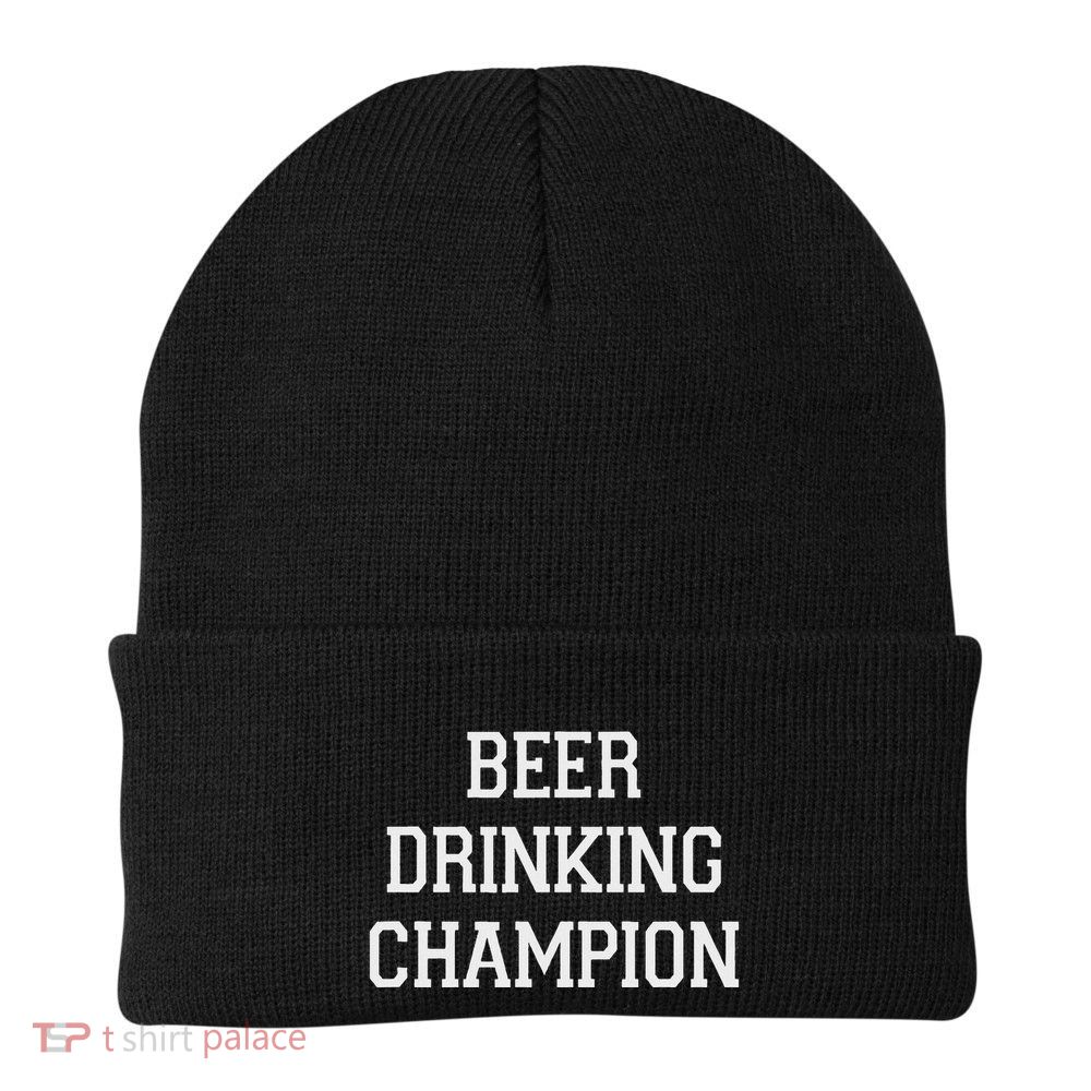 Beer Drinking Champion Knit Cap Winter Beanie