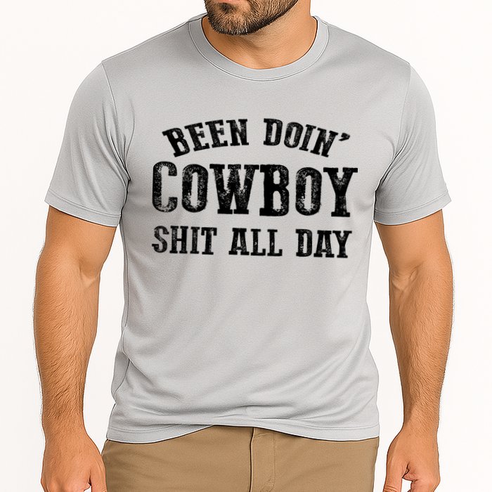 Been Doin' Cowboy Shit All Day Cooling Performance Crew T-Shirt