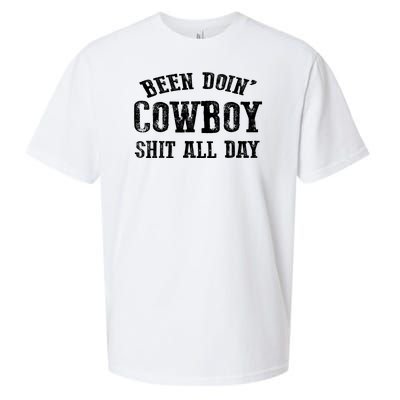 Been Doin' Cowboy Shit All Day Sueded Cloud Jersey T-Shirt