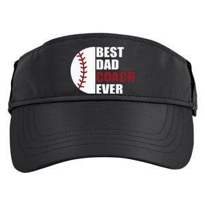 Best Dad Coach Ever Baseball Fathers Day Baseball Dad Coach Adult Drive Performance Visor