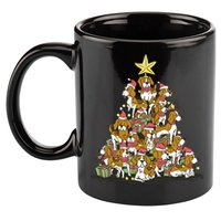 Beagle Dogs Christmas Tree 11oz C Handle Ceramic Mug