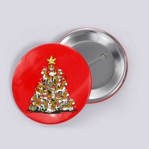 Beagle Dogs Christmas Tree Button