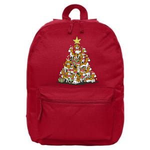 Beagle Dogs Christmas Tree 16 in Basic Backpack