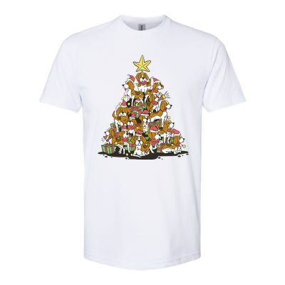 Beagle Dogs Christmas Tree Softstyle® CVC T-Shirt