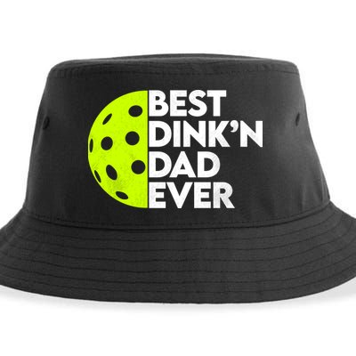 Best Dink'n Dad Ever Funny Pickleball Sustainable Bucket Hat