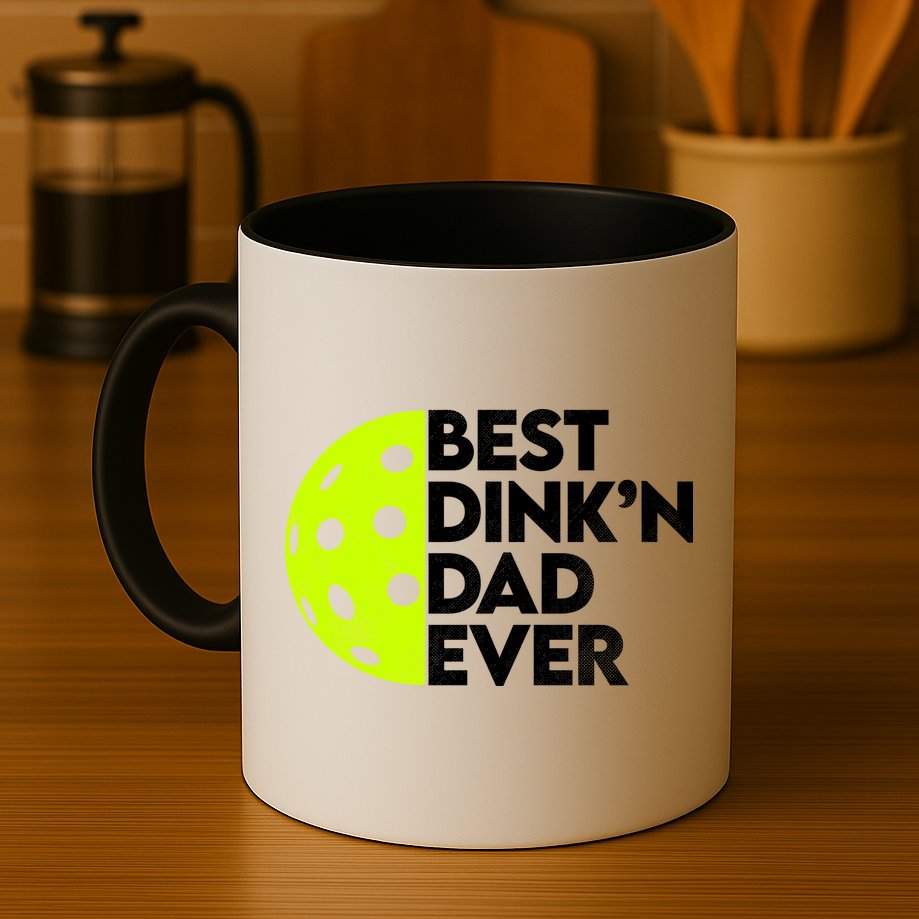 Best Dink'n Dad Ever Funny Pickleball Mug