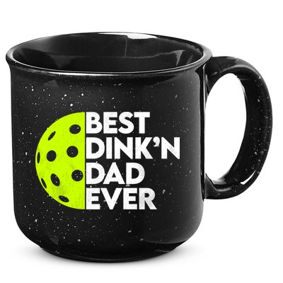 Best Dink'n Dad Ever Funny Pickleball 15oz Campfire Ceramic Mug