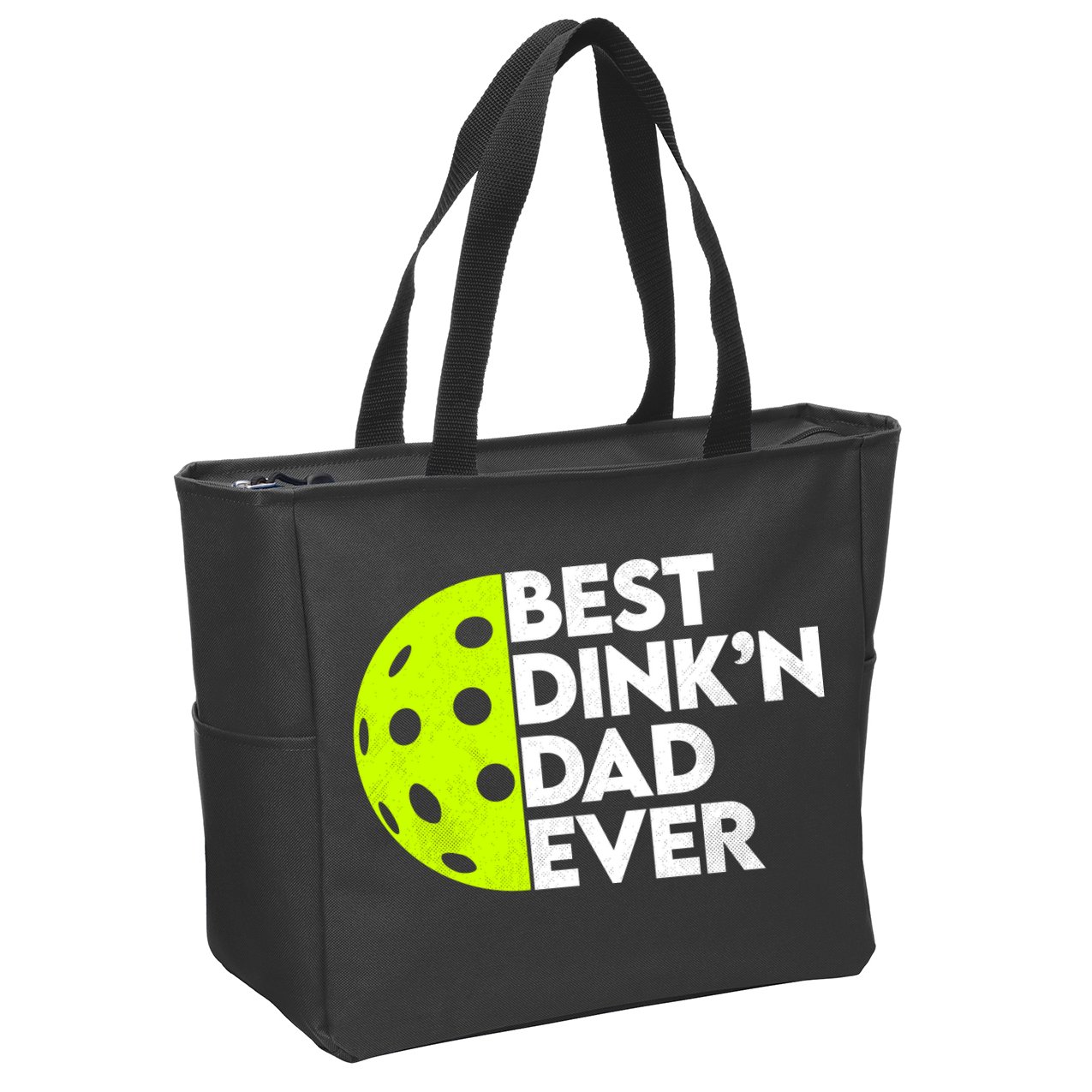 Best Dink'n Dad Ever Funny Pickleball Zip Tote Bag
