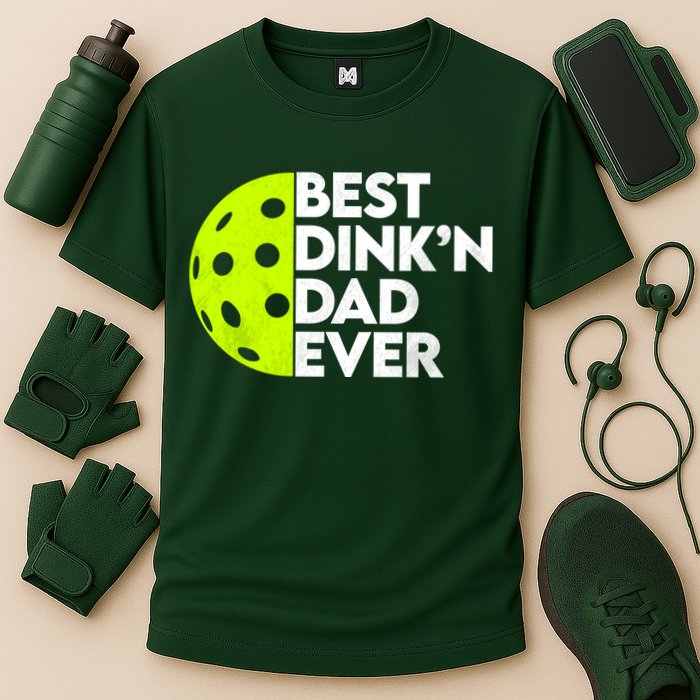 Best Dink'n Dad Ever Funny Pickleball Cooling Performance Crew T-Shirt