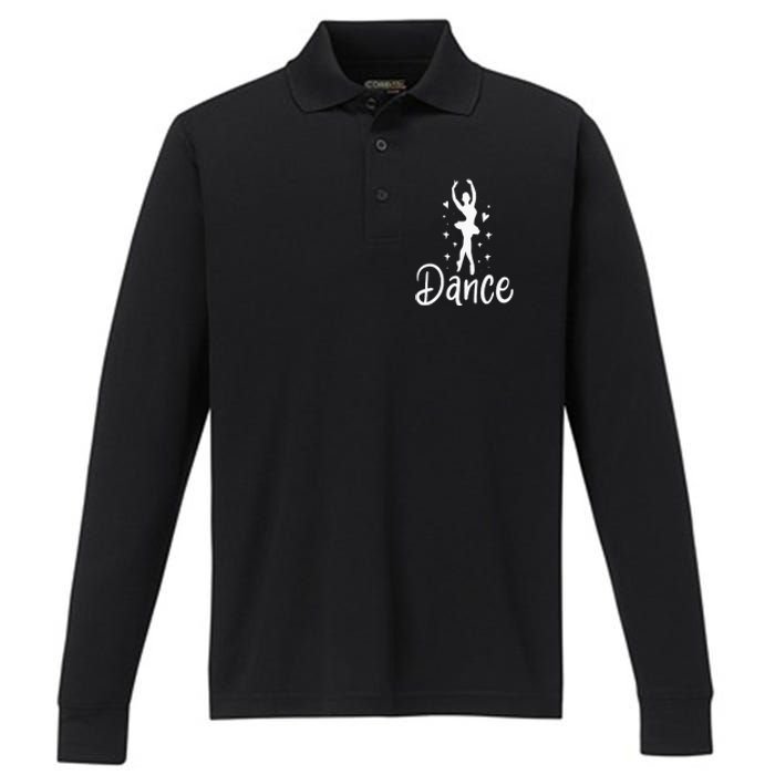 Ballet Dancer Dancing Dance School Ballet Lover Gift Performance Long Sleeve Polo