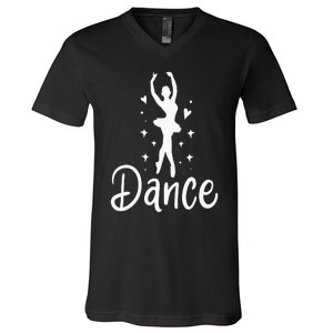 Ballet Dancer Dancing Dance School Ballet Lover Gift V-Neck T-Shirt