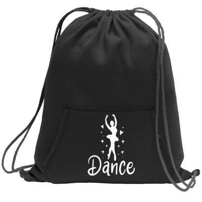 Ballet Dancer Dancing Dance School Ballet Lover Gift Sweatshirt Cinch Pack Bag