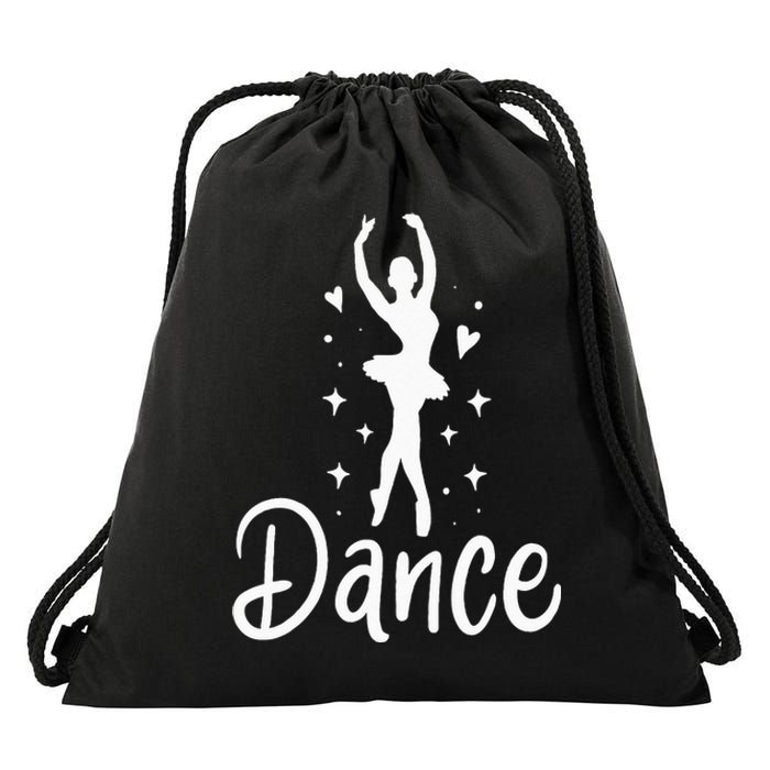 Ballet Dancer Dancing Dance School Ballet Lover Gift Drawstring Bag