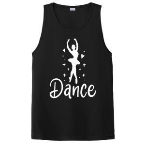 Ballet Dancer Dancing Dance School Ballet Lover Gift PosiCharge Competitor Tank